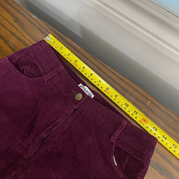 Vintage Dark Burgundy Corduroy Cotton Bootcut Pants for Women, NWOT - Picture 10 of 14